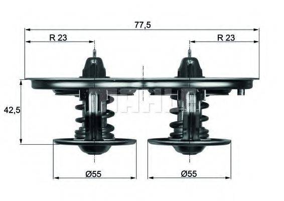 SCANIA 1 745 449 Термостат, охолоджуюча рідина