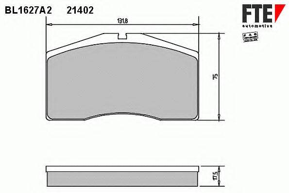 PORSCHE 993 351 949 04 Комплект гальмівних колодок, дискове гальмо