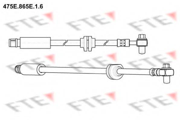 OPEL 562182 Гальмівний шланг