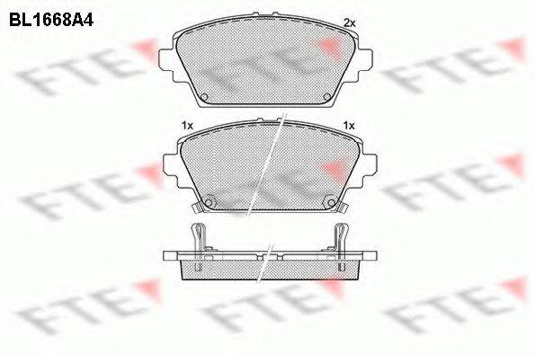 FIRST LINE 3278 Комплект гальмівних колодок, дискове гальмо