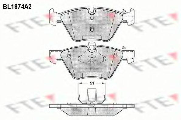 APEC BRAKING 1341 Комплект гальмівних колодок, дискове гальмо