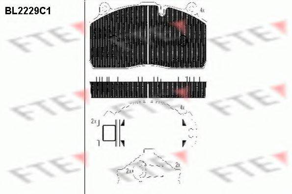 SAF 03057009600 Комплект гальмівних колодок, дискове гальмо