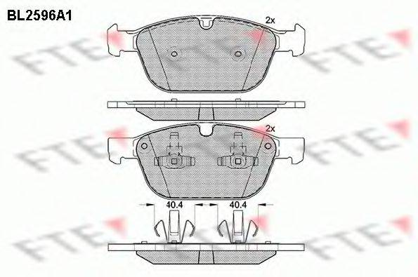 GALFER 21496 Комплект гальмівних колодок, дискове гальмо