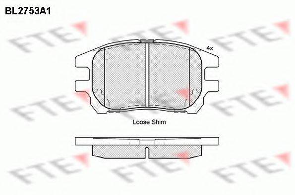 APEC BRAKING 1307 Комплект гальмівних колодок, дискове гальмо