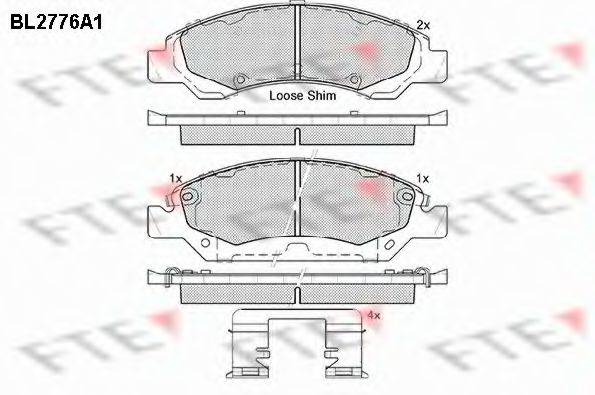 OPEL 22742382 Комплект гальмівних колодок, дискове гальмо