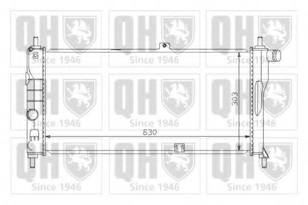OPEL 90 44 4155 Радіатор, охолодження двигуна