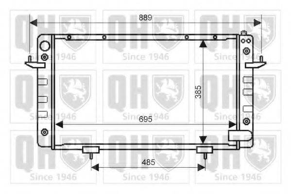 LAND ROVER ESR 2630 Радіатор, охолодження двигуна