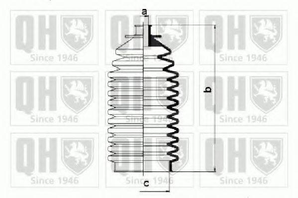 FORD 271554 Комплект пильника, рульове керування
