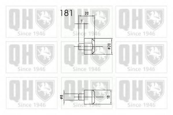 QUINTON HAZELL 840296 Газова пружина, капот