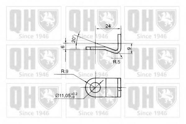 QUINTON HAZELL 128055 Газова пружина, кришка багажника