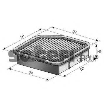PURFLUX A1645 Повітряний фільтр