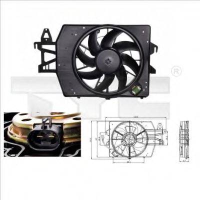 FORD 1076677 Вентилятор, охолодження двигуна