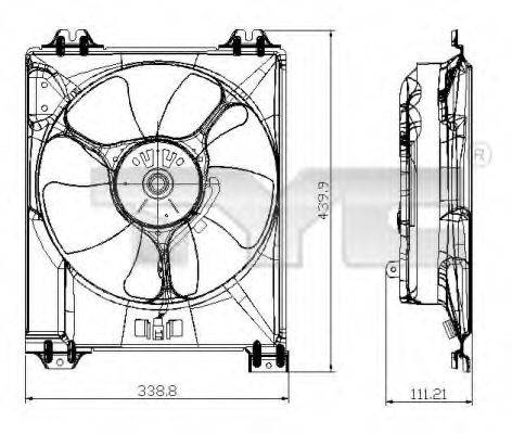 FIAT 71746873 Вентилятор, охолодження двигуна