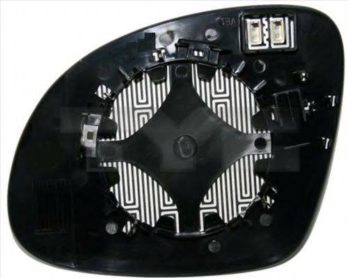 SKODA 5N0857521B Дзеркальне скло, зовнішнє дзеркало