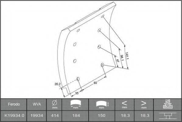 RENAULT 5000812335 Комплект гальмівних черевиків, барабанні гальма