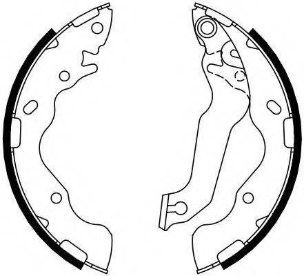 MAZDA 583501MA00 Комплект гальмівних колодок