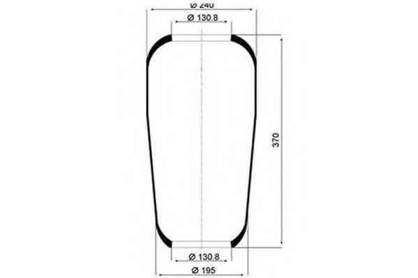 AIRTECH 3673 Кожух пневматичної ресори