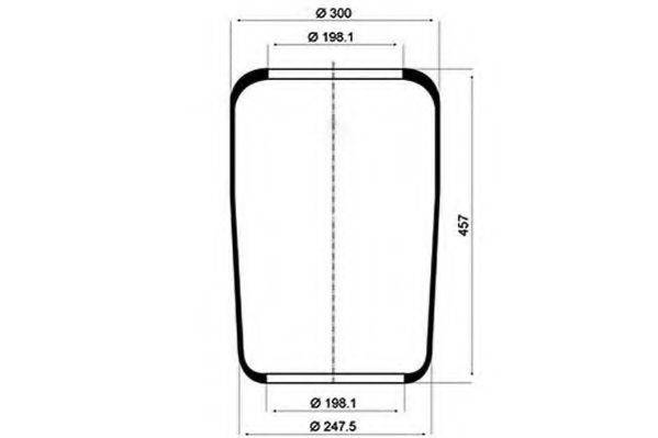DAF 638 148 Кожух пневматичної ресори