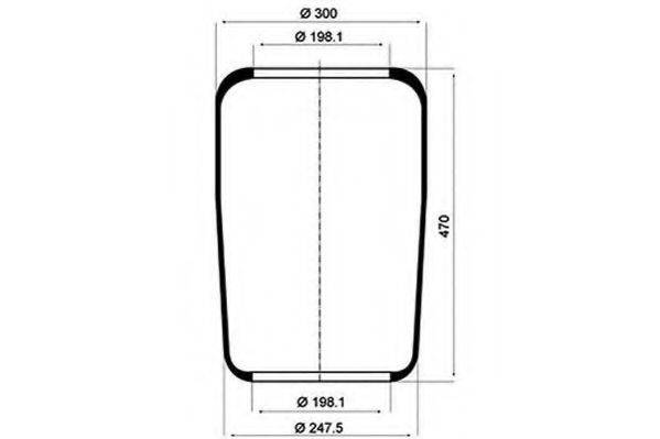 SCHMITZ CARGOBULL 750212 Кожух пневматичної ресори