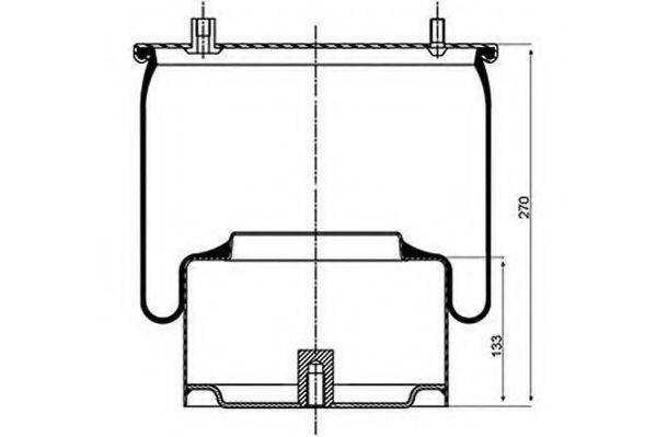 DAF 0388 165 Кожух пневматичної ресори