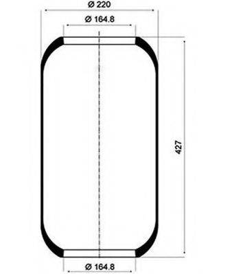 DENNIS 656289-2 Кожух пневматичної ресори