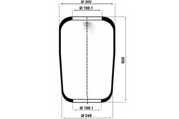 SCHMITZ CARGOBULL 750 225 Кожух пневматичної ресори