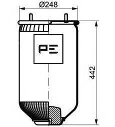 SAF 4 284 3003 01 Кожух пневматичної ресори
