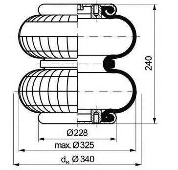 FEBI BILSTEIN 01822 Кожух пневматичної ресори
