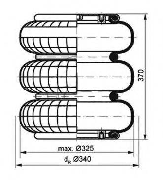 STELLOX 8400113SX Кожух пневматичної ресори