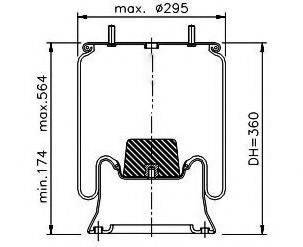 FEBI BILSTEIN 01 821 Кожух пневматичної ресори