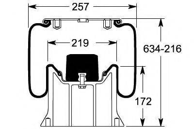 SCANIA 1 865 757 Кожух пневматичної ресори