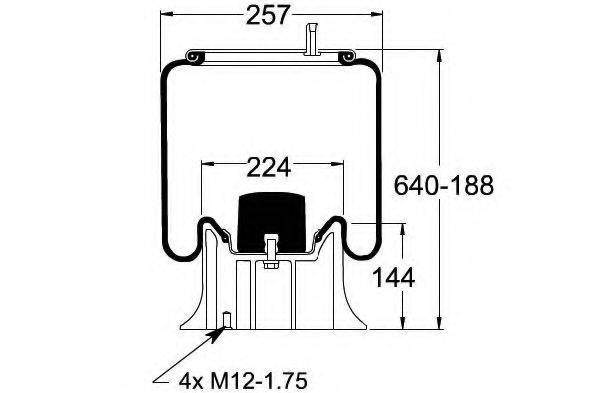 STELLOX 9000812SX Кожух пневматичної ресори