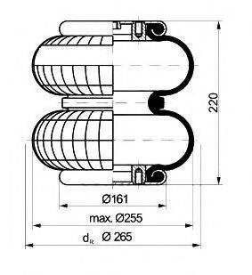 SCHMITZ CARGOBULL 016 793 Кожух пневматичної ресори