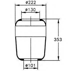 IVECO 9841 1807 Кожух пневматичної ресори
