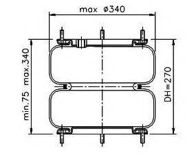FRUEHAUF M078246 Кожух пневматичної ресори