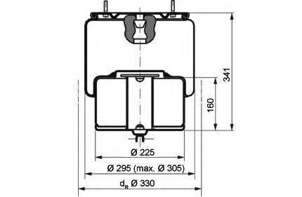 VOLVO 1075 363 Кожух пневматичної ресори