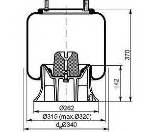 MERITOR 2120 8939 Кожух пневматичної ресори