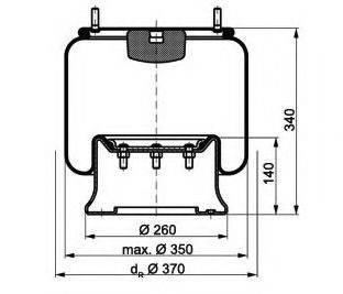SCHMITZ CARGOBULL 016010 Кожух пневматичної ресори