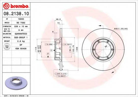 BREMBO 08.2138.10