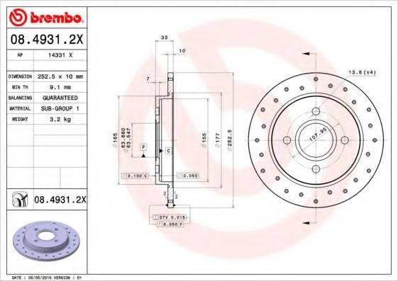 BREMBO 08.4931.2X
