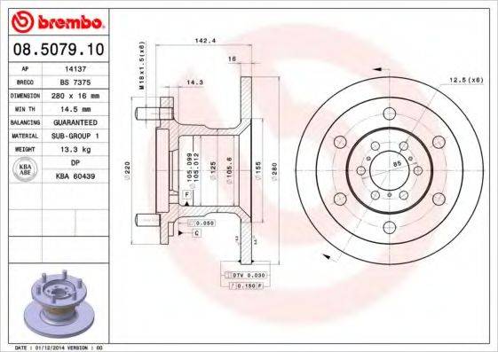 BREMBO 08.5079.10