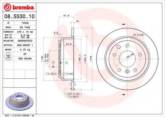 BREMBO 08.5530.10