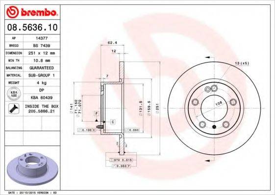 BREMBO 08.5636.10