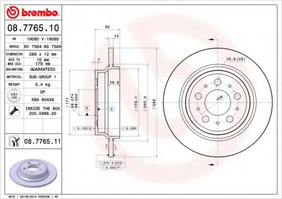 BREMBO 08.7765.10