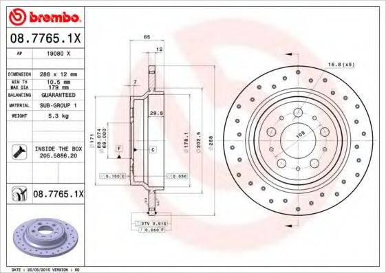BREMBO 08.7765.1X