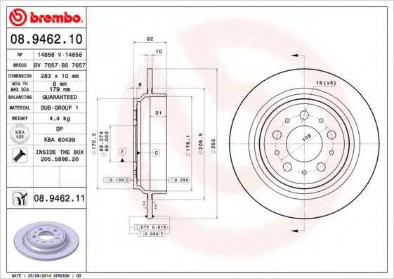 BREMBO 08.9462.10