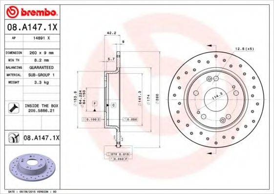 BREMBO 08.A147.1X