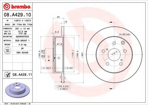BREMBO 08.A429.11