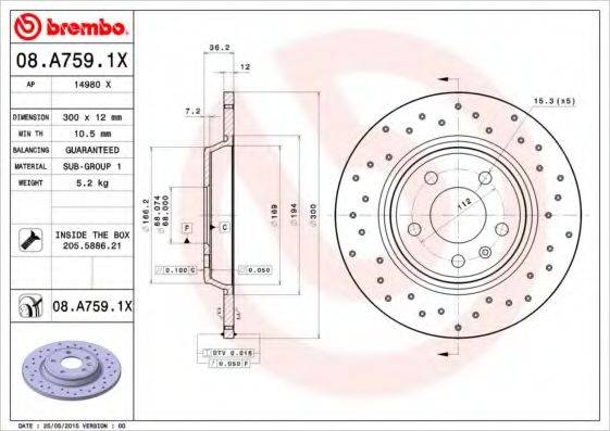 BREMBO 08.A759.1X