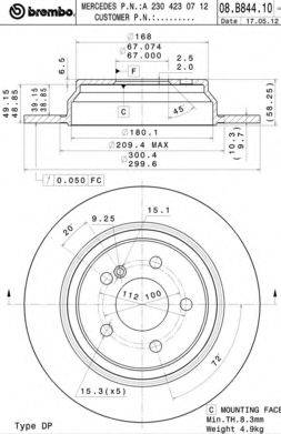 BREMBO 08.B844.11